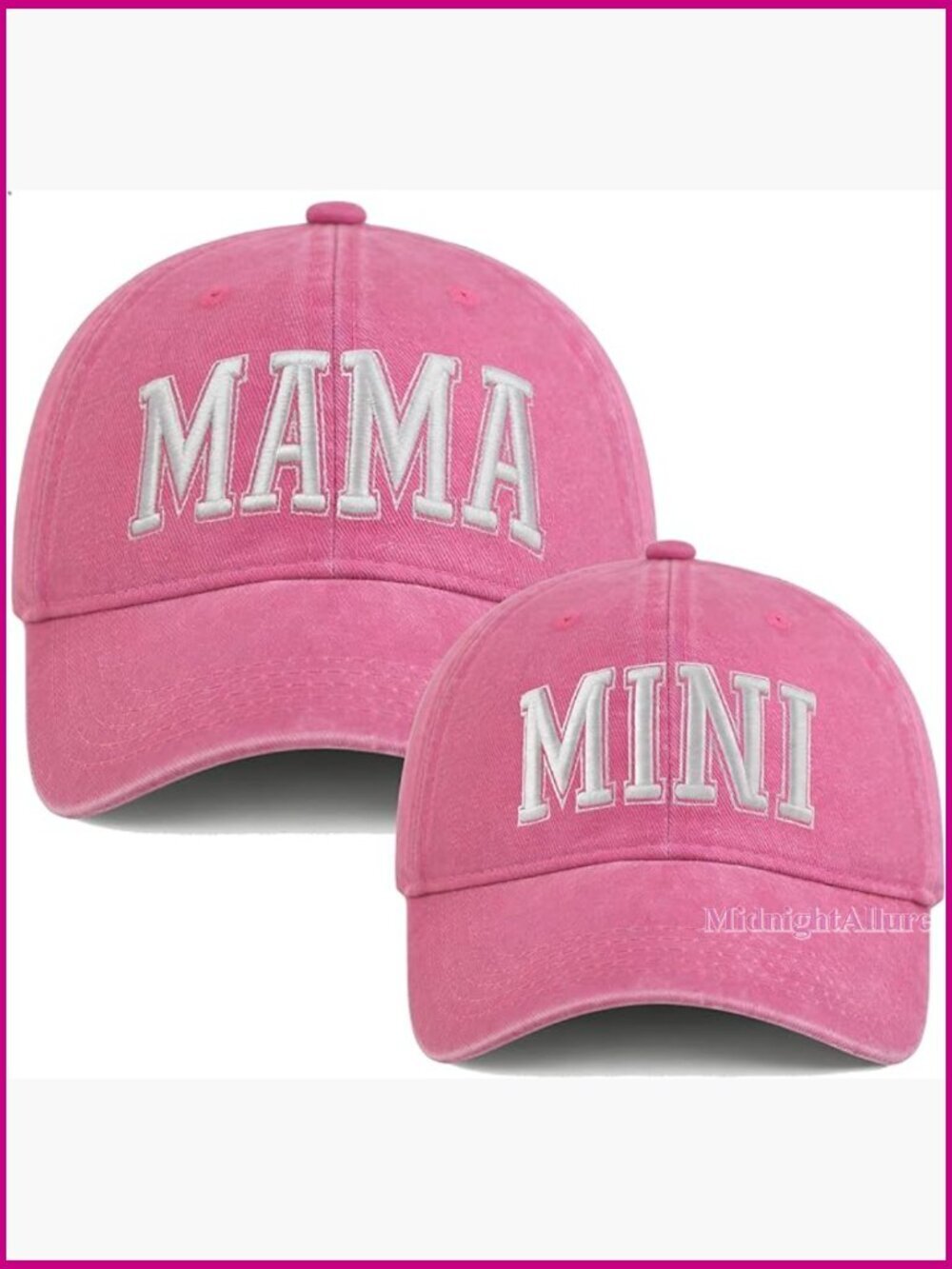 Mommy and Me Matching Baseball Hats Set Mama Mini